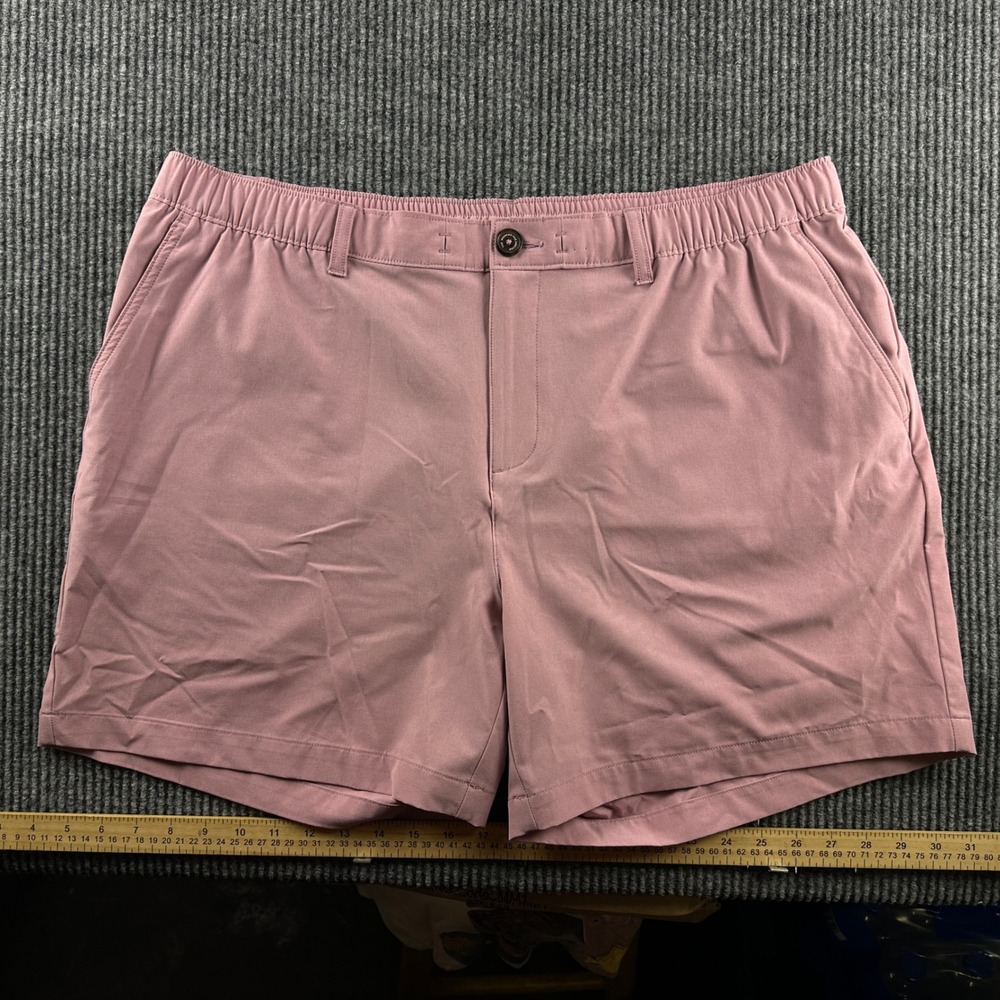 Chubbies Everywear Shorts Mens XXL Pink Mauve 6 Inch Inseam Elastic Waist Casual